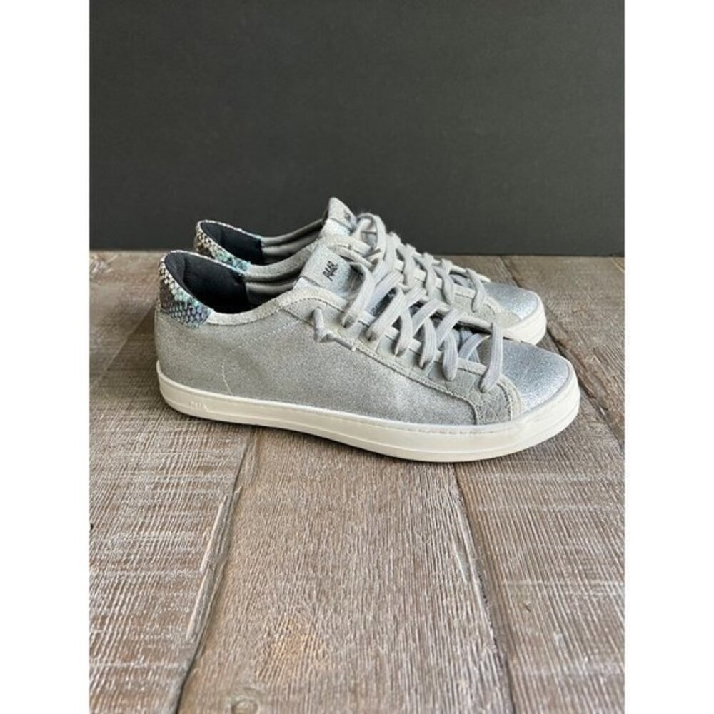 NWOB P448 Women's Johnny-W Sneaker, Glitter Ice SIZE 39